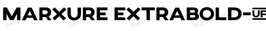 Marxure ExtraBold字体转换